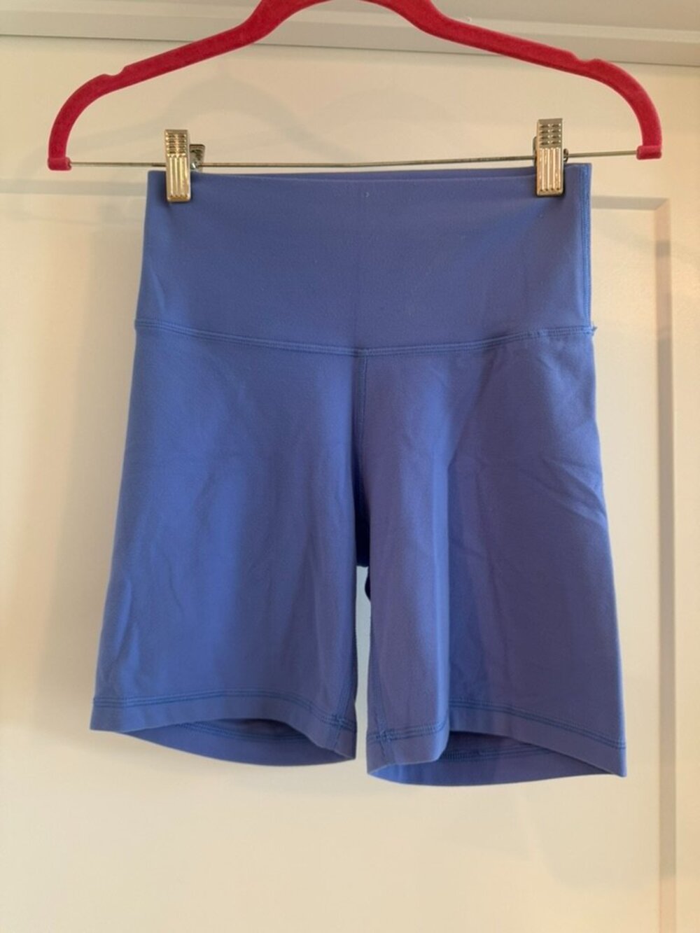 Aritzia TnAction Blue High Rise Biker Shorts Size Small
